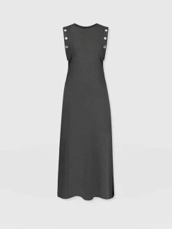 Sale Saint and Sofia Rowan Dress - Charcoal Eyelet