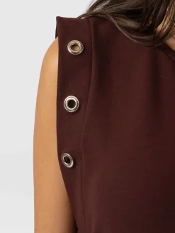 Sale Saint and Sofia Rowan Dress - Maroon