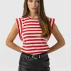 Sale Saint and Sofia Rowan Tee - Red Stripe