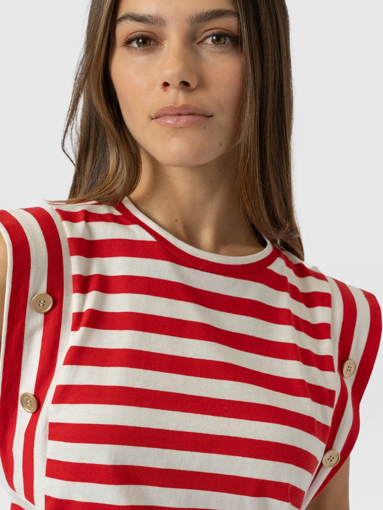 Sale Saint and Sofia Rowan Tee - Red Stripe