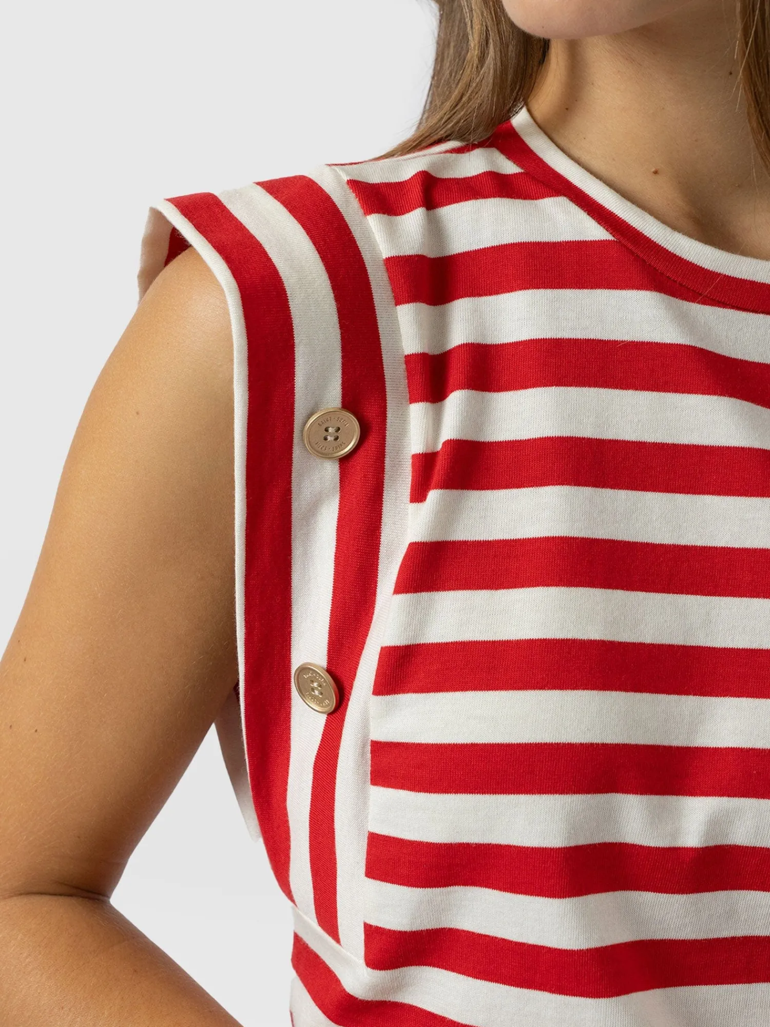 Sale Saint and Sofia Rowan Tee - Red Stripe