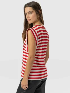 Sale Saint and Sofia Rowan Tee - Red Stripe