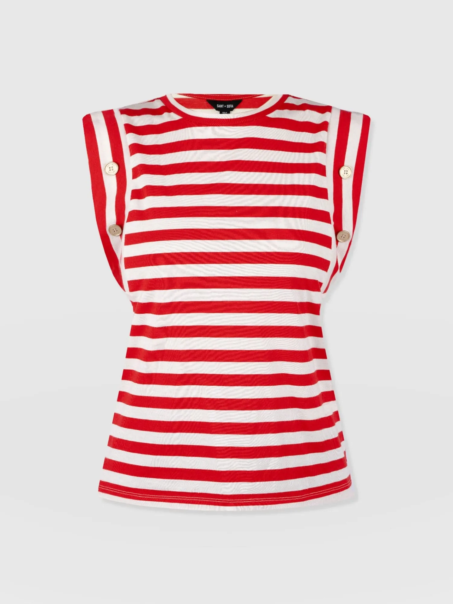 Sale Saint and Sofia Rowan Tee - Red Stripe