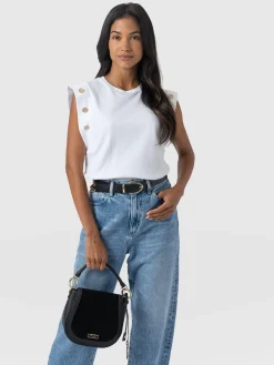 Sale Saint and Sofia Rowan Tee - White