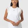 Clearance Saint and Sofia Rowan Tee - White Broderie