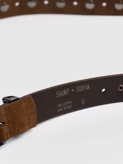 Best Saint and Sofia Roxie Studded Belt - Camel