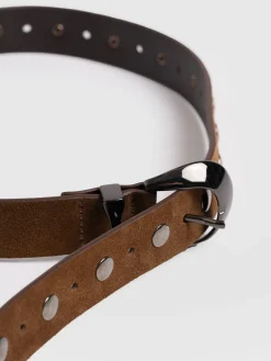 Best Saint and Sofia Roxie Studded Belt - Camel