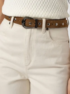 Best Saint and Sofia Roxie Studded Belt - Camel