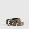Fashion Saint and Sofia Roxie Studded Belt - Taupe
