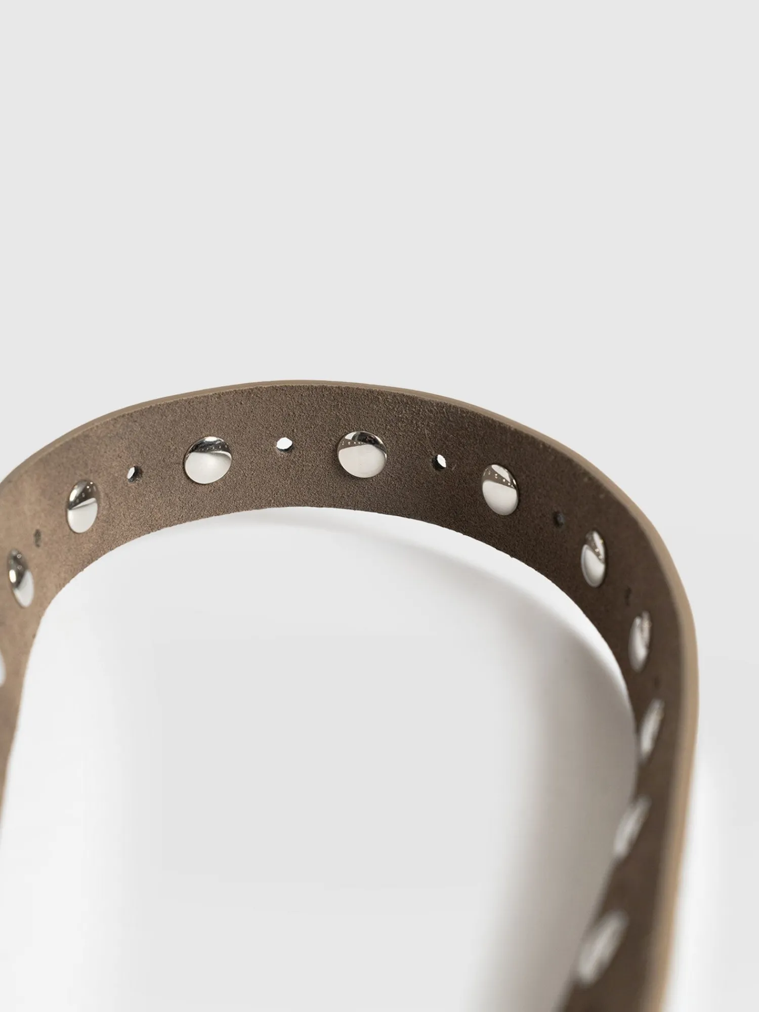 Fashion Saint and Sofia Roxie Studded Belt - Taupe