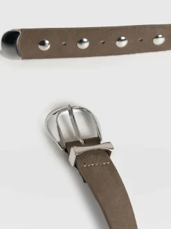 Fashion Saint and Sofia Roxie Studded Belt - Taupe