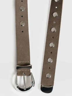 Fashion Saint and Sofia Roxie Studded Belt - Taupe