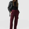 Fashion Saint and Sofia Runway Pant - Burgundy