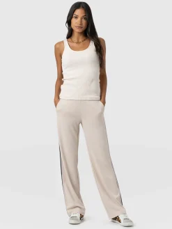 New Saint and Sofia Runway Pant - Light Beige Stripe