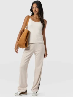 New Saint and Sofia Runway Pant - Light Beige Stripe