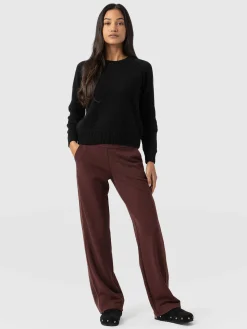 Online Saint and Sofia Runway Pant - Maroon - Bronze Stripe