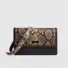 Hot Saint and Sofia Rylee Cross Body Bag - Brown Snake