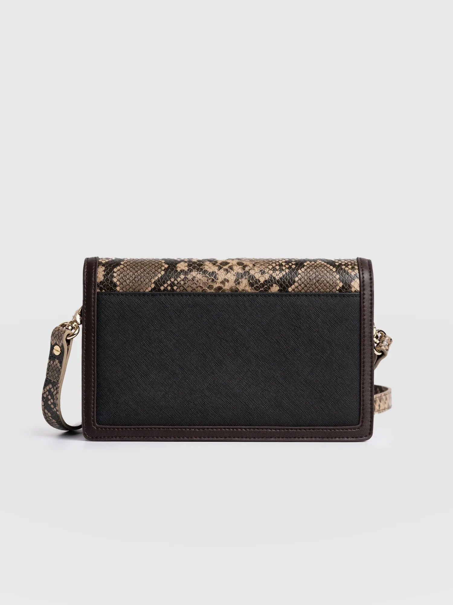 Hot Saint and Sofia Rylee Cross Body Bag - Brown Snake