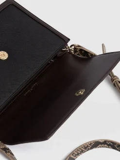 Hot Saint and Sofia Rylee Cross Body Bag - Brown Snake