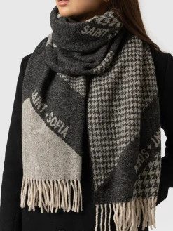 Outlet Saint and Sofia Saint + Sofia Scarf - Black/Grey