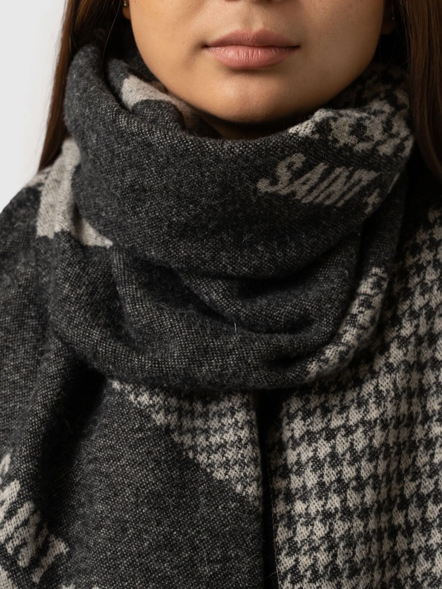 Outlet Saint and Sofia Saint + Sofia Scarf - Black/Grey