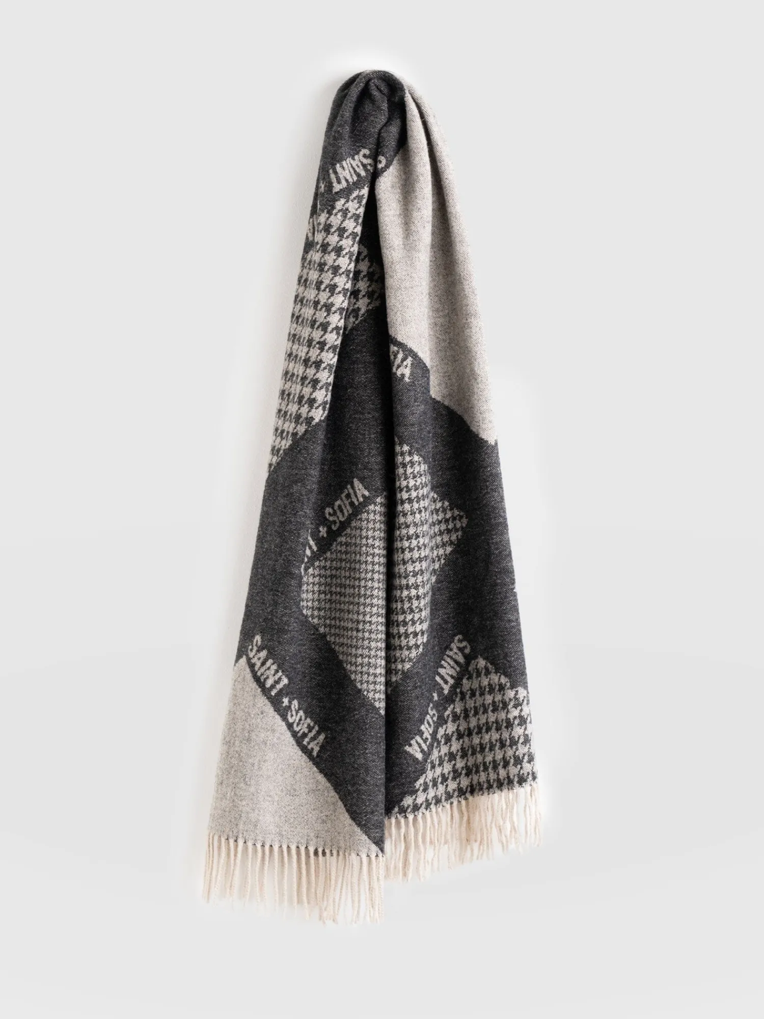 Outlet Saint and Sofia Saint + Sofia Scarf - Black/Grey