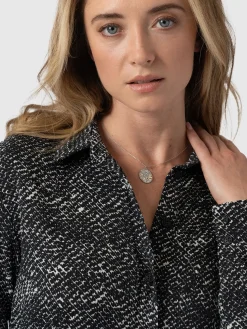 Sale Saint and Sofia Sawyer Shirt - Monochrome Gothica