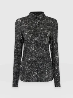 Sale Saint and Sofia Sawyer Shirt - Monochrome Gothica