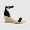 Outlet Saint and Sofia Serena Espadrille Wedges - Black