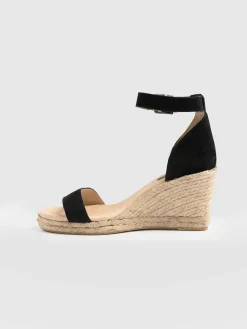 Outlet Saint and Sofia Serena Espadrille Wedges - Black
