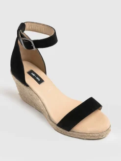 Outlet Saint and Sofia Serena Espadrille Wedges - Black
