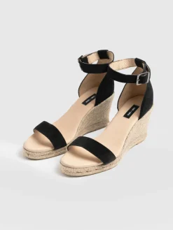 Outlet Saint and Sofia Serena Espadrille Wedges - Black