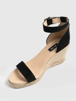 Outlet Saint and Sofia Serena Espadrille Wedges - Black
