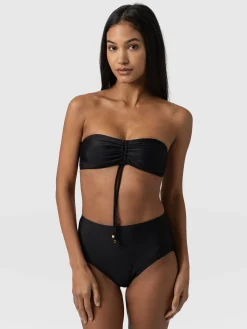 Online Saint and Sofia Skye Bandeau Bikini Top - Black