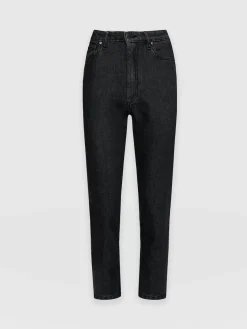 Outlet Saint and Sofia Slim Mom Jeans - Black