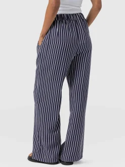 Discount Saint and Sofia Sloane Pant - Navy Stripe