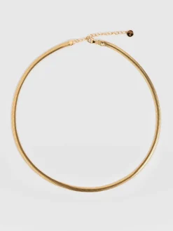 Fashion Saint and Sofia Snake Chain Necklace- Gold