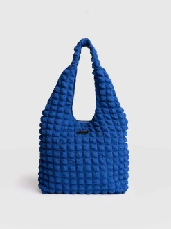 Best Saint and Sofia Soho Shoulder Tote Bag - Blue