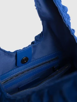 Best Saint and Sofia Soho Shoulder Tote Bag - Blue