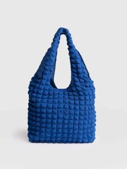 Best Saint and Sofia Soho Shoulder Tote Bag - Blue
