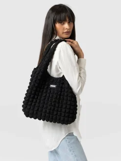 Best Saint and Sofia Soho Shoulder Tote Bag - Black