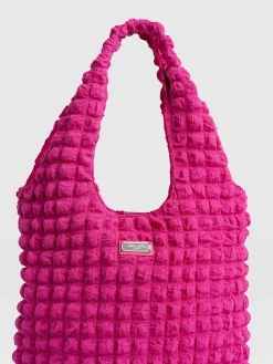 Outlet Saint and Sofia Soho Shoulder Tote Bag - Fuchsia Pink