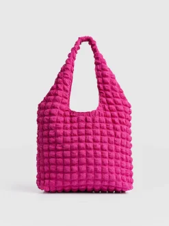 Outlet Saint and Sofia Soho Shoulder Tote Bag - Fuchsia Pink