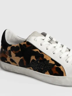 New Saint and Sofia Spitalfields Sneaker - Leopard/ Star