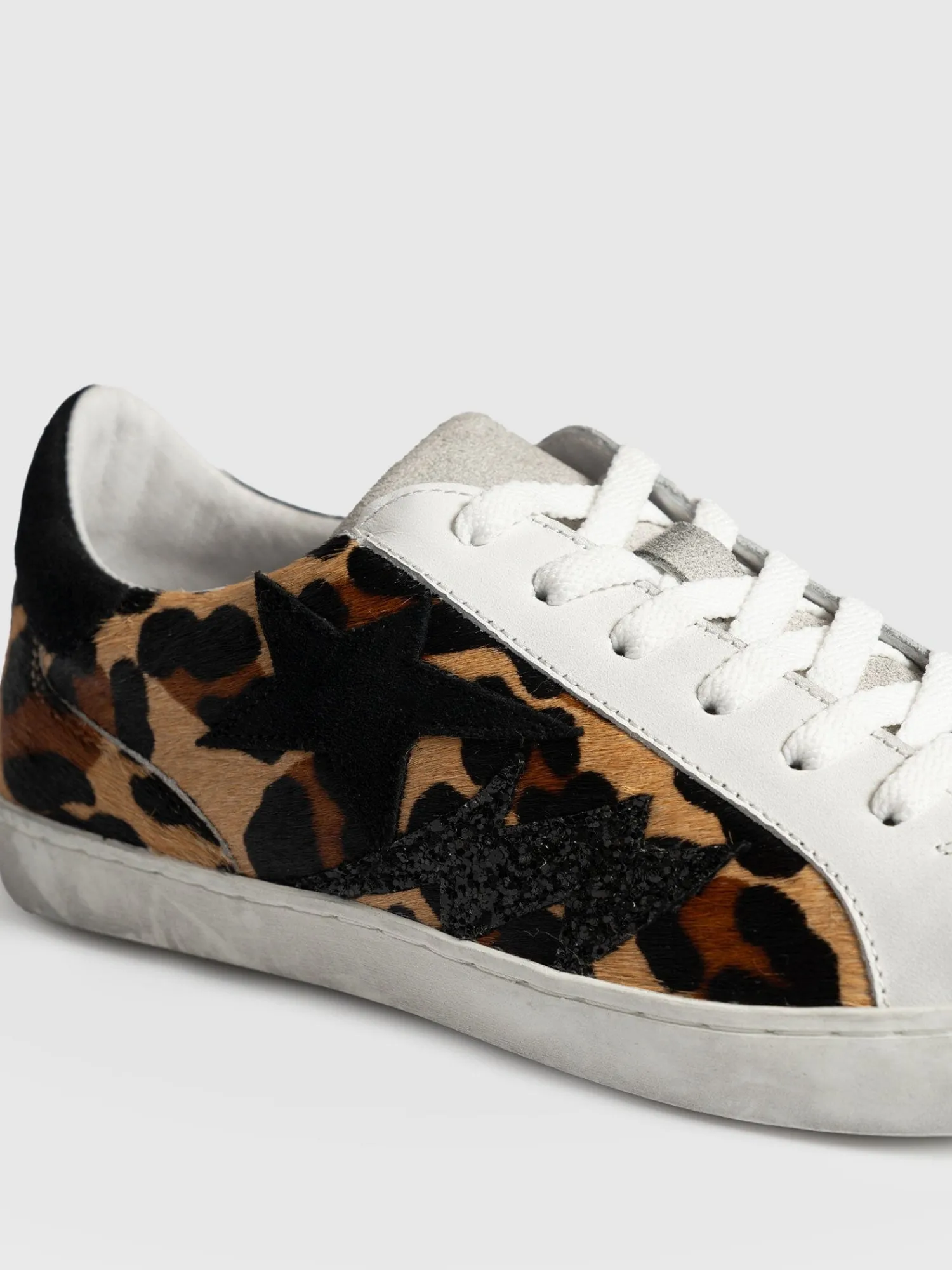 New Saint and Sofia Spitalfields Sneaker - Leopard/ Star