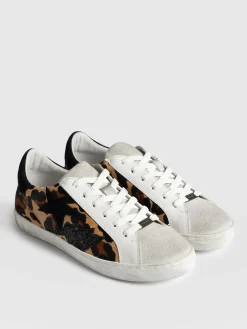 New Saint and Sofia Spitalfields Sneaker - Leopard/ Star