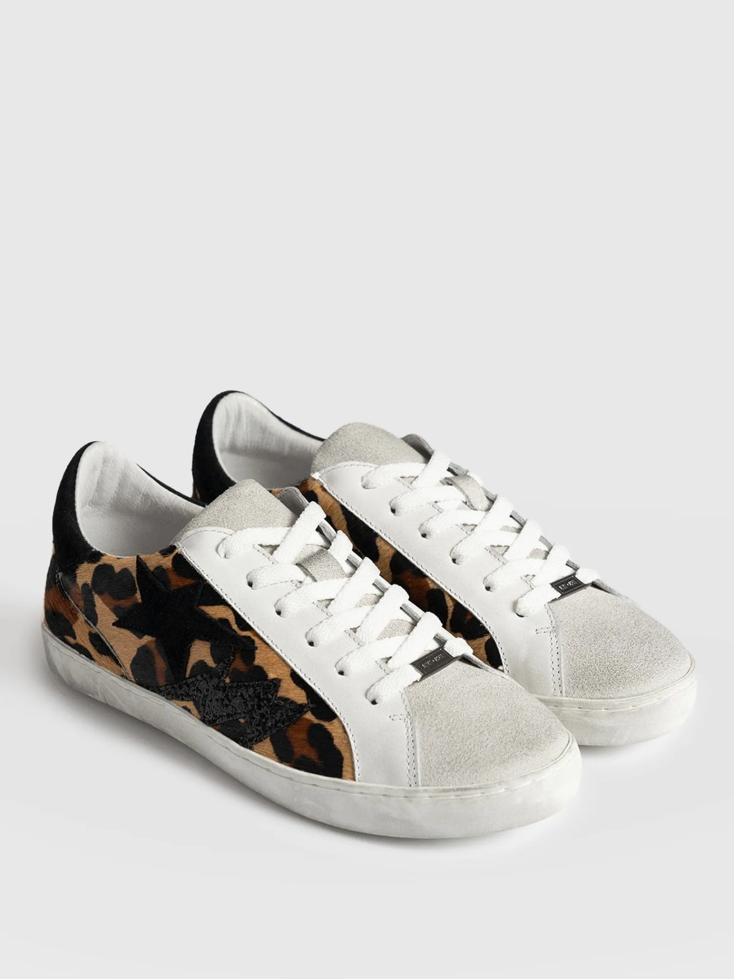 New Saint and Sofia Spitalfields Sneaker - Leopard/ Star