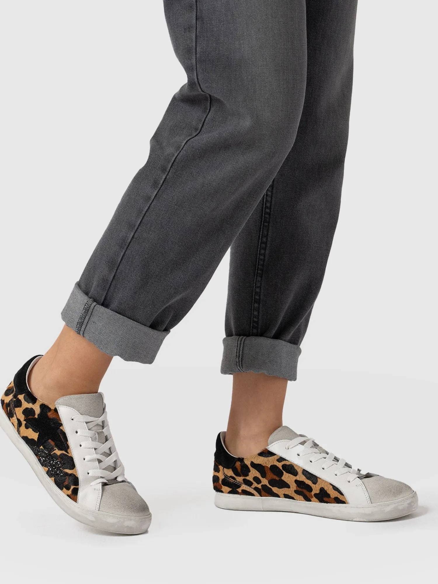 New Saint and Sofia Spitalfields Sneaker - Leopard/ Star