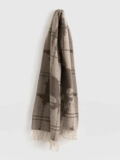 Clearance Saint and Sofia Sutton Skull Scarf - Beige