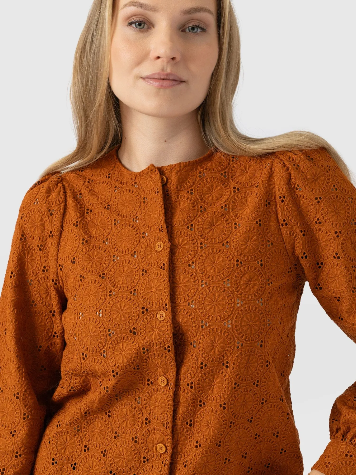 Discount Saint and Sofia Tabitha Blouse - Tan